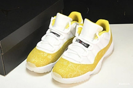 AH7860-107 Jordan Low Air 11 Snakeskin” “Yellow 0922